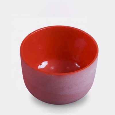 Christmas Gift High Quality Sound Healing Frosted Singing Bowl 6''-24'' Chakra Design Quartz Crystal Singing Bowl