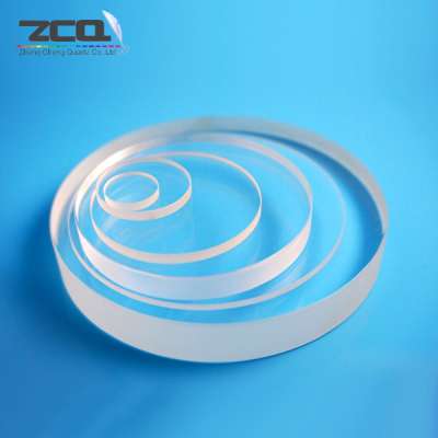 supply clear fused quartz disc