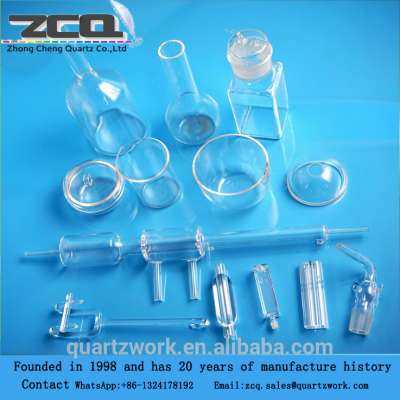 Quartz conical flask with glass stopper