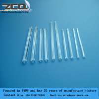 Clear quartz optical glass rod