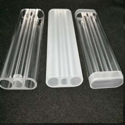 Quartz Triple Bore UV Quartz Flow Tubes