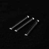 Optical Semicircle quartz rod to make WDM, optical fiber combiner, optical isolator