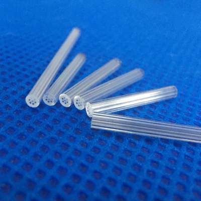 Quartz glass capillary tubes with seven  holes